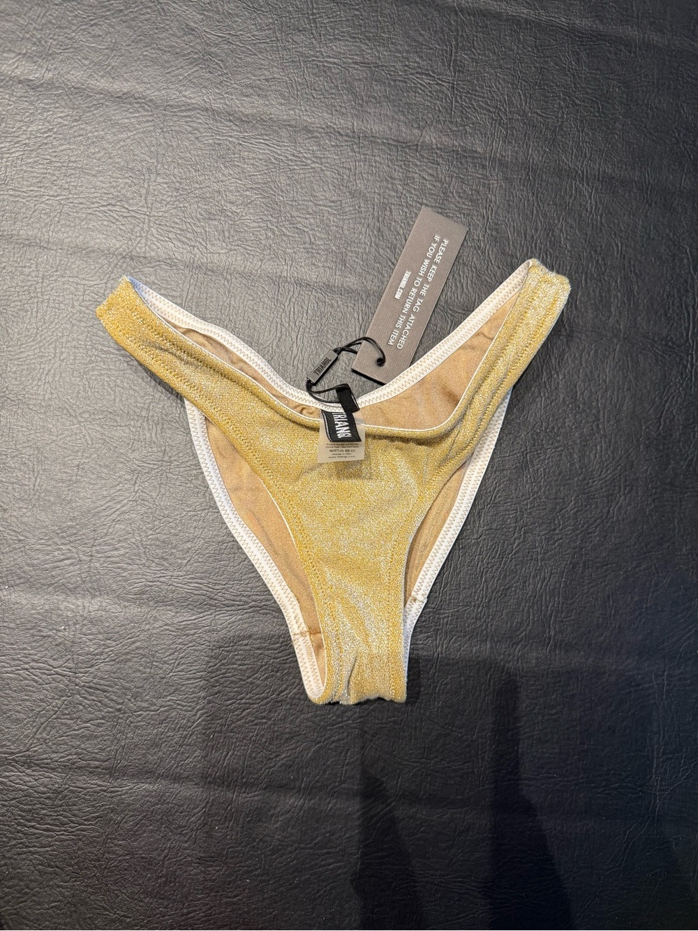 Triangl Shimmery Gold Bikini Bottom size XXS